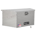 Aluminum Trailer Tongue Box, 18.3 x 16.1 x 33.4 Inch, Silver Diamond Tread Q9332
