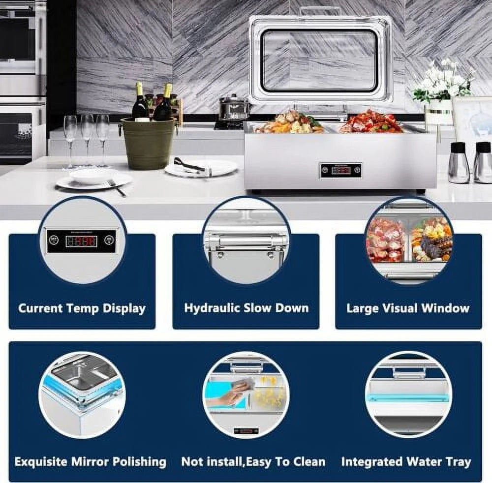 Stainless Steel 9QT Electric Chafing Dish L75421