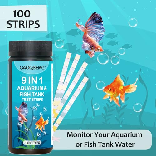 9-in-1 100 Strips Aquarium Water Test Strips U5334