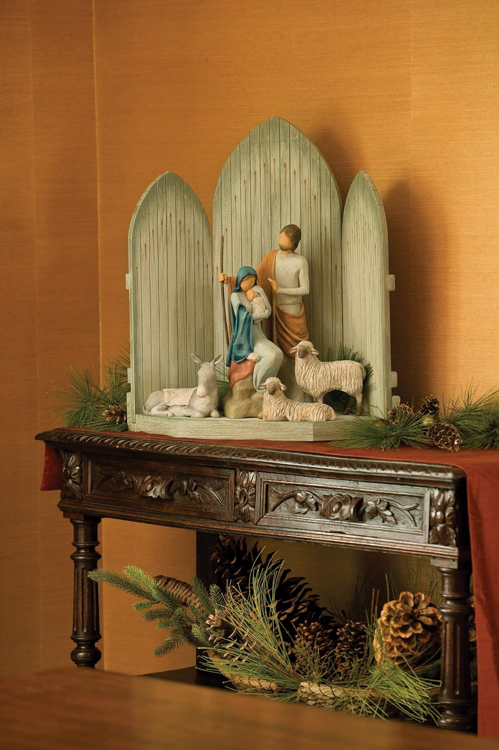 hand-painted nativity backdrop A99612