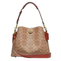 Polished Pebble Leather Willow Shoulder Bag G979267