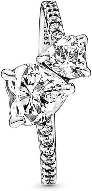 Sterling Silver Ring with Clear Cubic Zirconia Size 7.5 L763097
