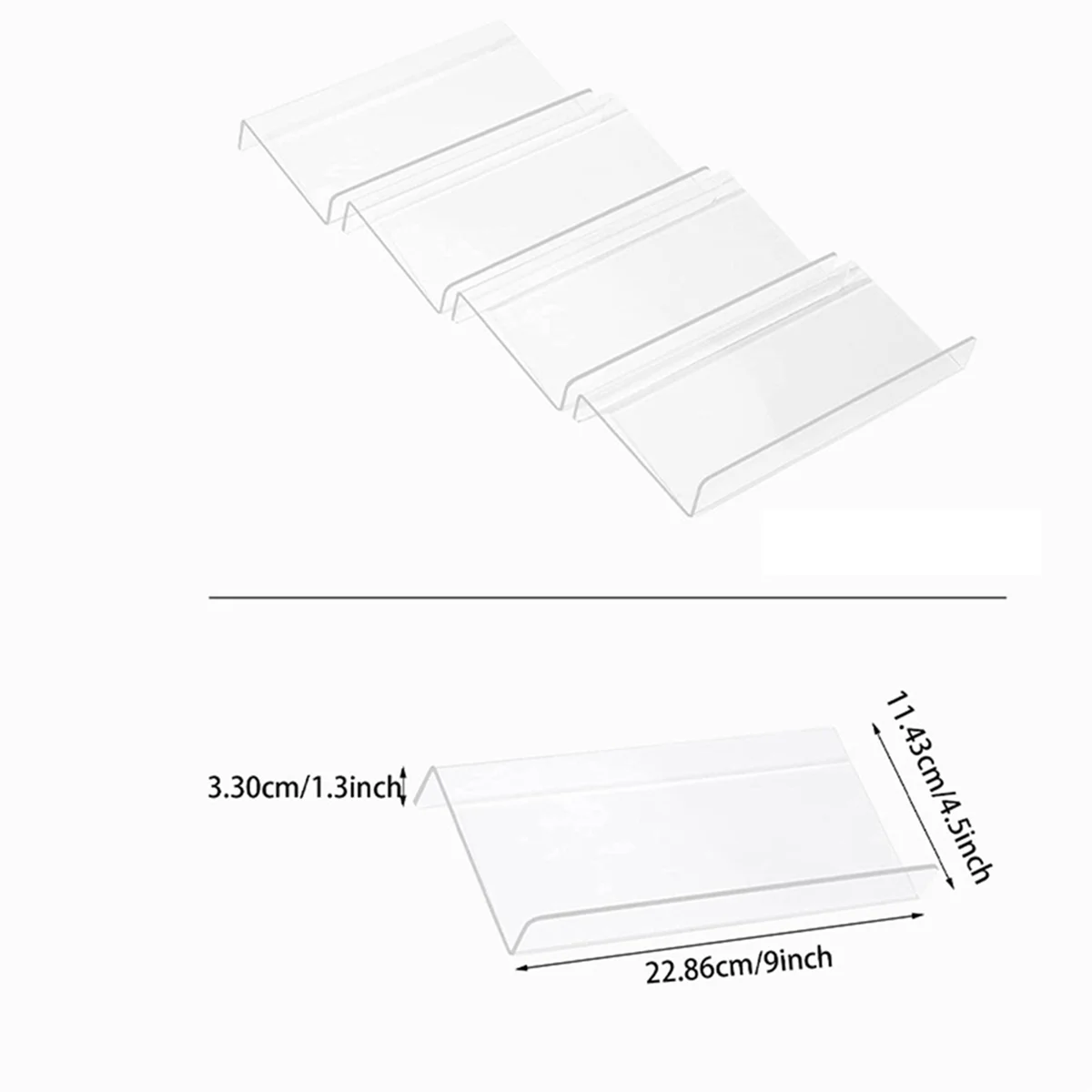 16 x Clear Acrylic Spice Drawer Organizer A9954