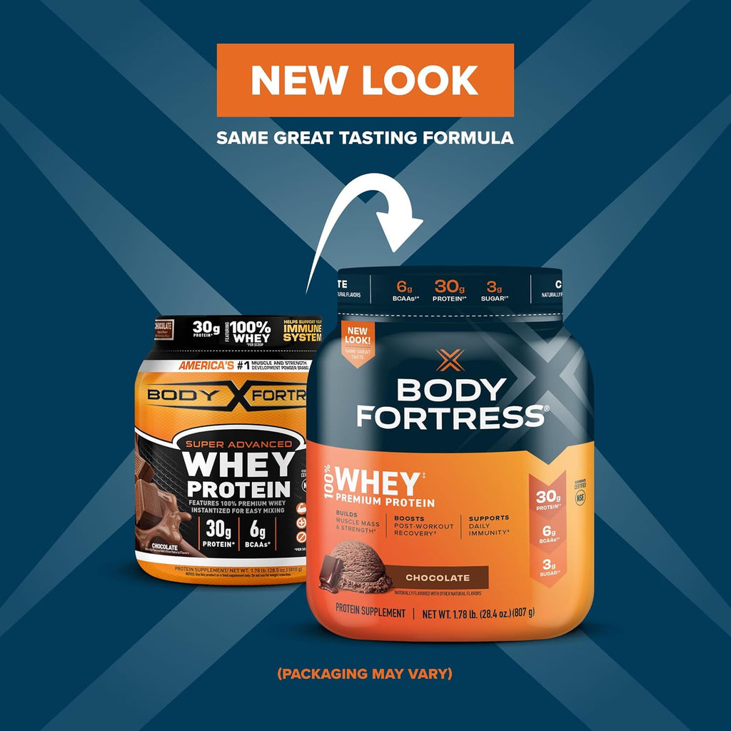 Chocolate Whey Protein Powder 1.78lbs and Chocolate Peanut Caramel Protein Bars 12 Count 1.76oz N808212