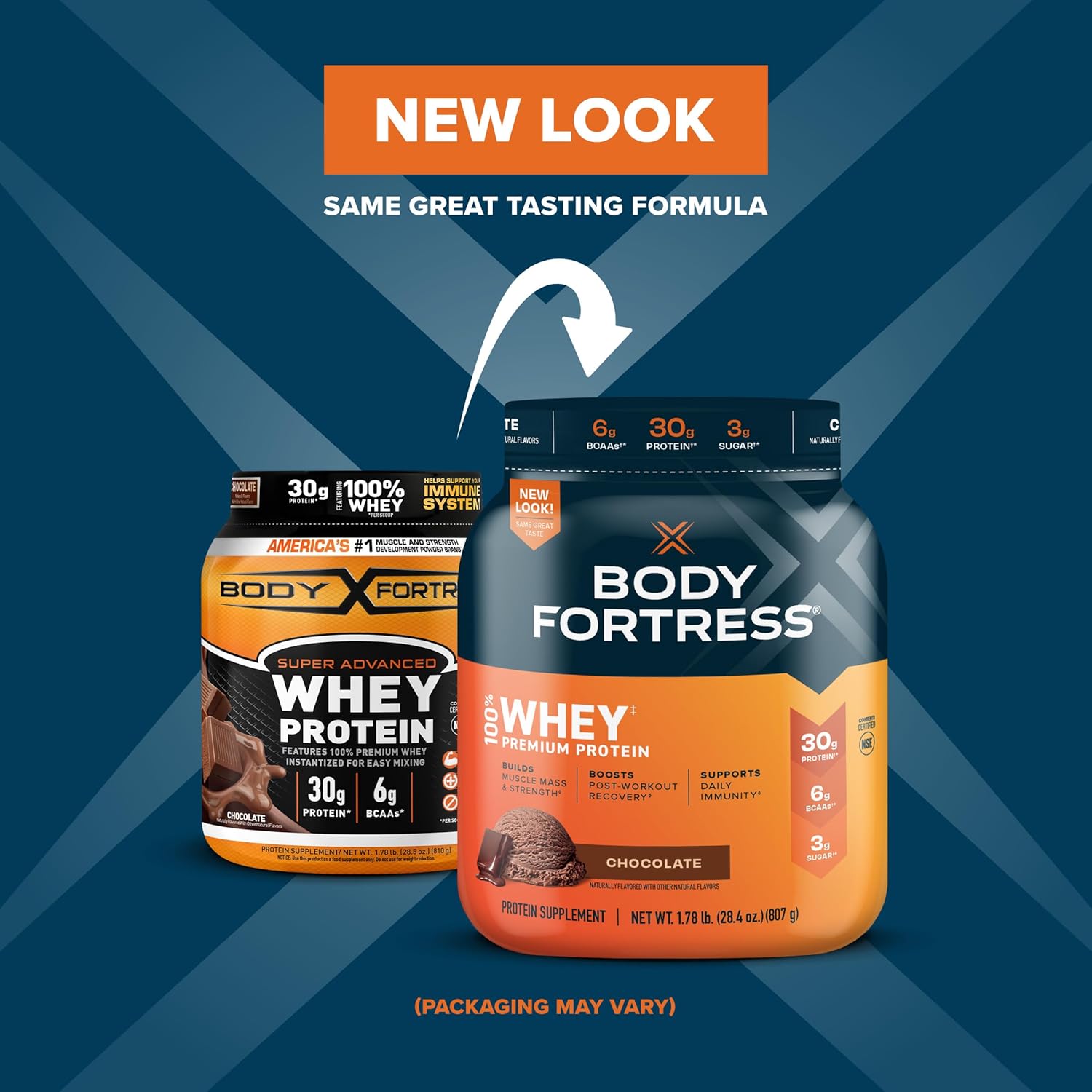 Chocolate Whey Protein Powder 1.78lbs and Chocolate Peanut Caramel Protein Bars 12 Count 1.76oz N808212