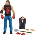 AJ Styles Action Figure with entrance shirt & Build-A-Figure Pieces, 6-in Posable Action Figure S497
