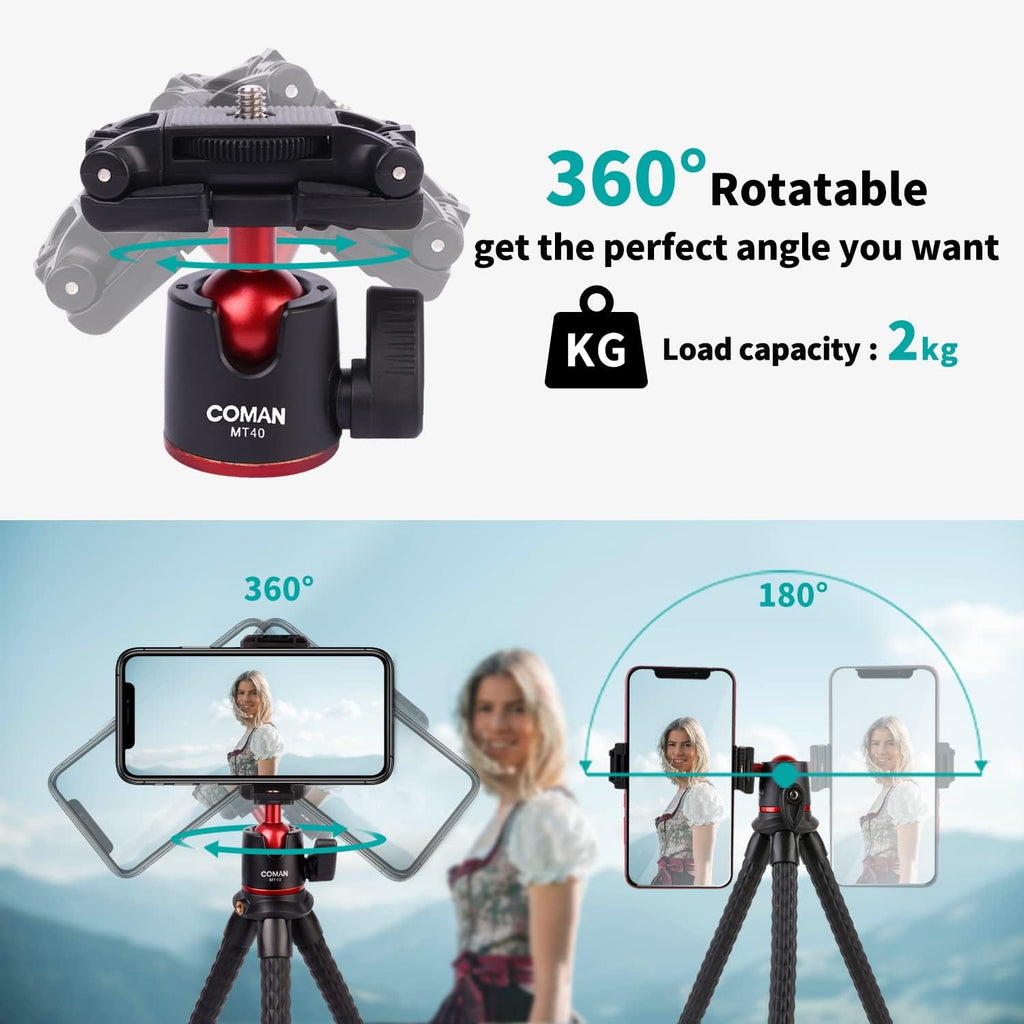 Smartphone Camera 2-in-1 Tripod Stand Microphone Light Kit D31261