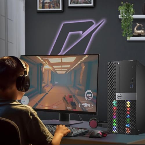 RGB Gaming Desktop PC Intel Core i7 6th Gen GTX 1050 Ti 4GB 16GB Ram 512GB SSD Windows 10 Pro I1044