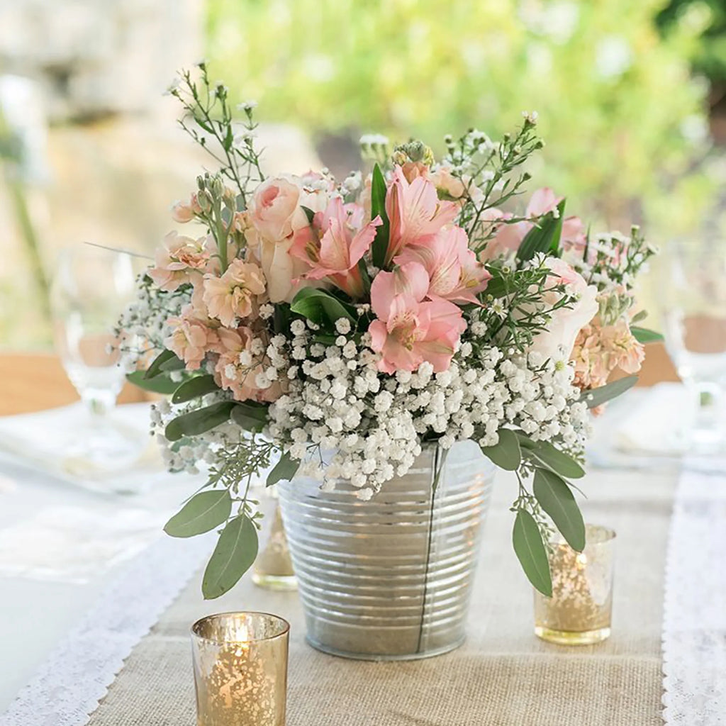 10 Pcs Artificial White Baby's Breath 23.6" A766966