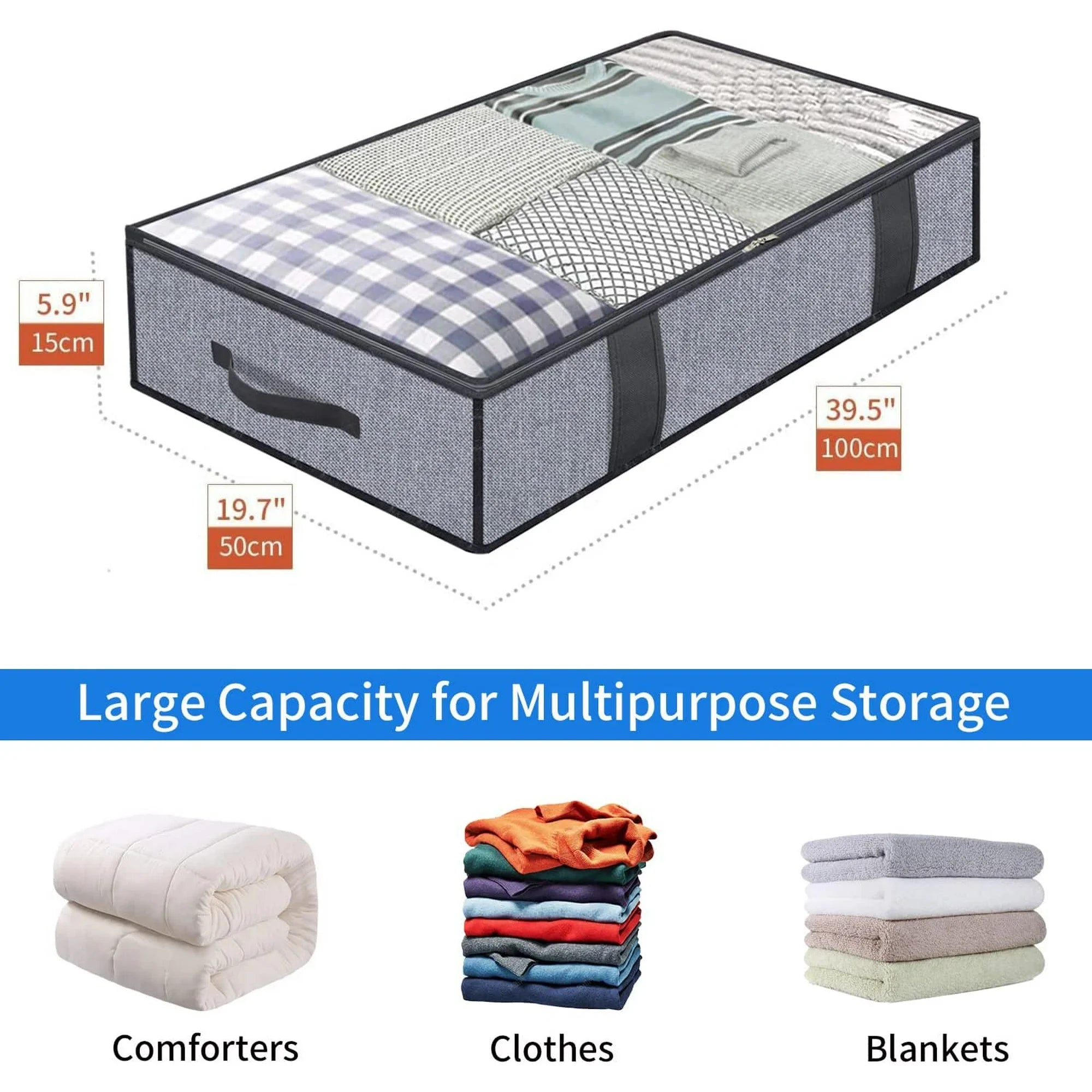 Breathable Zippered Storage Bag with Clear Window L744
