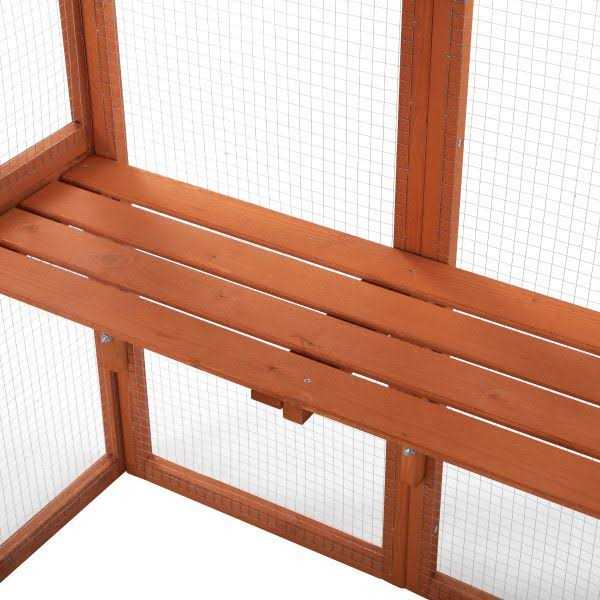 Large Wooden Cat House Catio Enclosure T2939