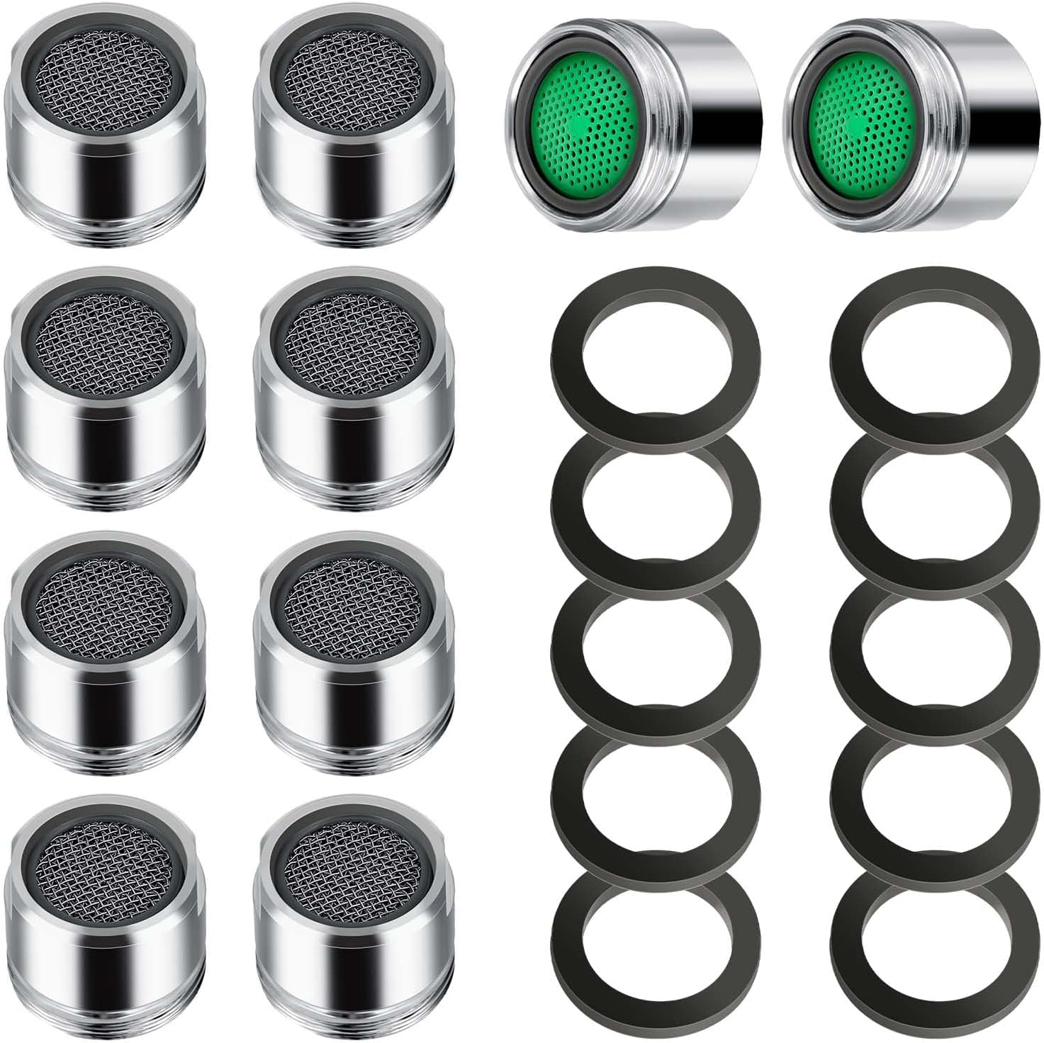 10 PCS Dual Thread Faucet Aerator with Gasket D59867