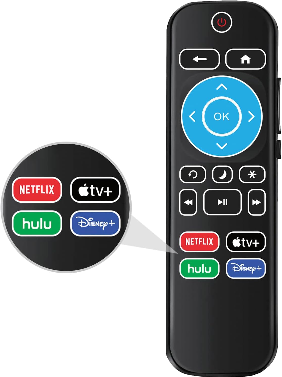 Remote Replacement for Roku TV O941390