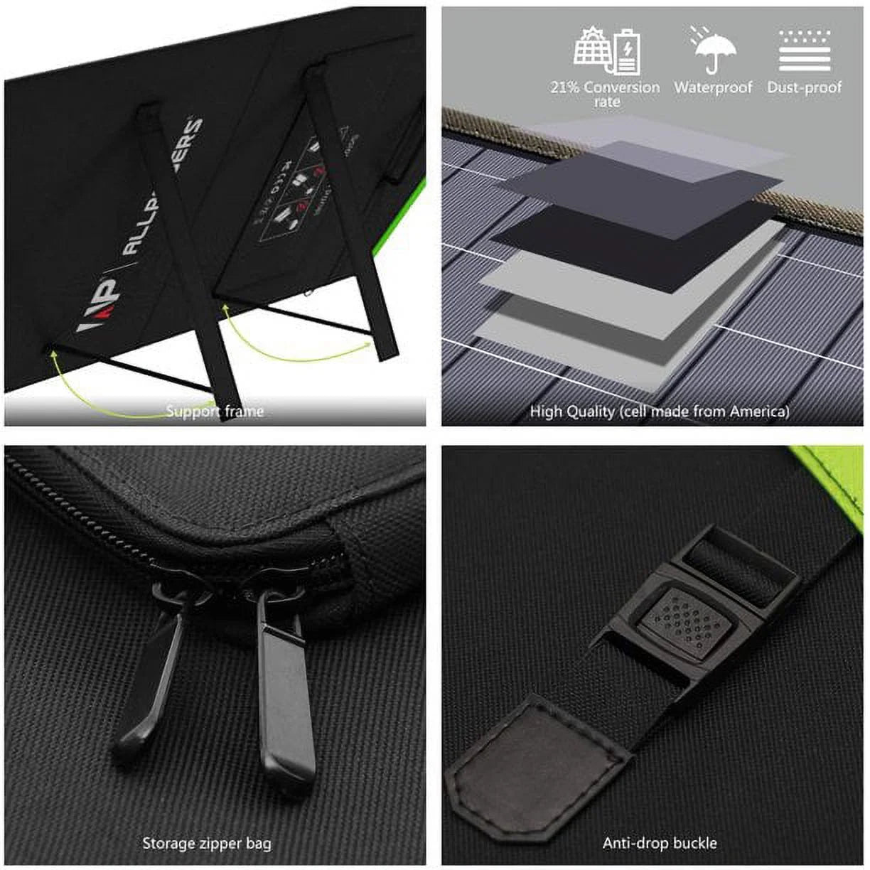 700W 606Wh Portable Power Station with 140W Foldable Solar Panel J174390