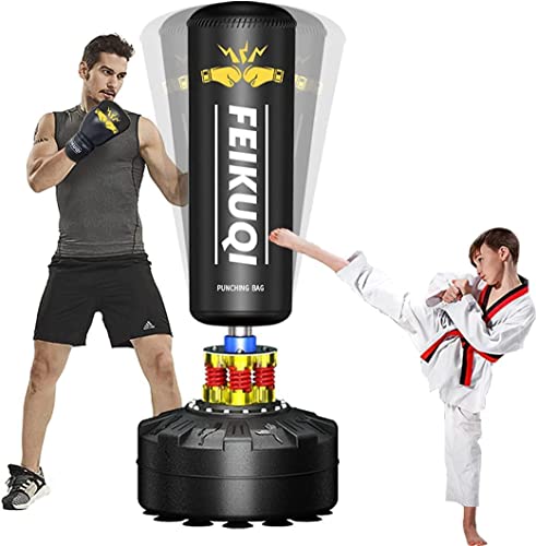 70''-205lbs Freestanding Punching Bag with Stand D603555