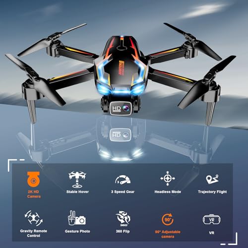2K HD FPV Drone with Camera, 2 Batteries I6069