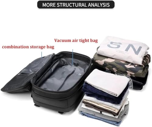 60L Expandable Water Resistant Backpack (Grey) V646
