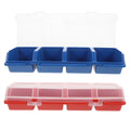 2 Pcs Screw and Nail Organizers Storage Parts Box Q19845
