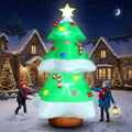 8 FT Christmas Inflatable Santa Claus with Gift Bag, Built-in LED Lights P9360