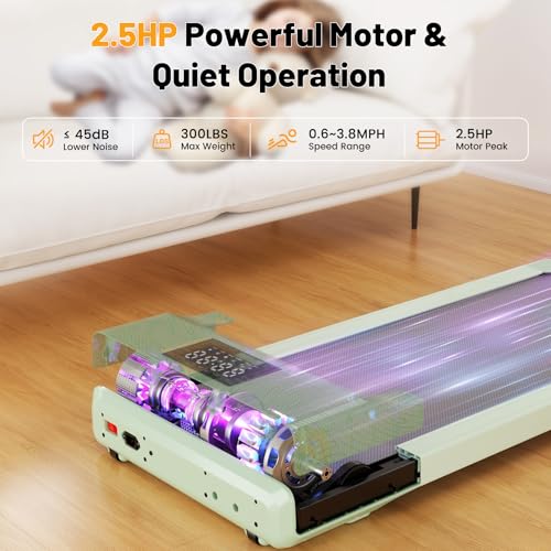 Walking Pad Treadmill with Remote Control LED Display H412