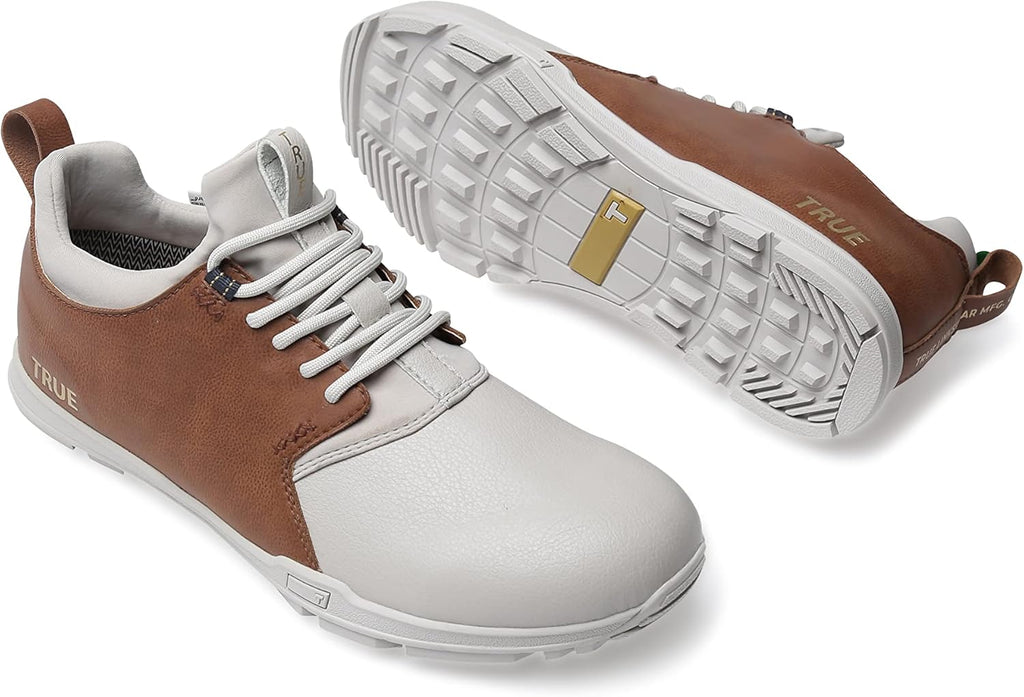 Soft White/Brown Golf Shoes M21479