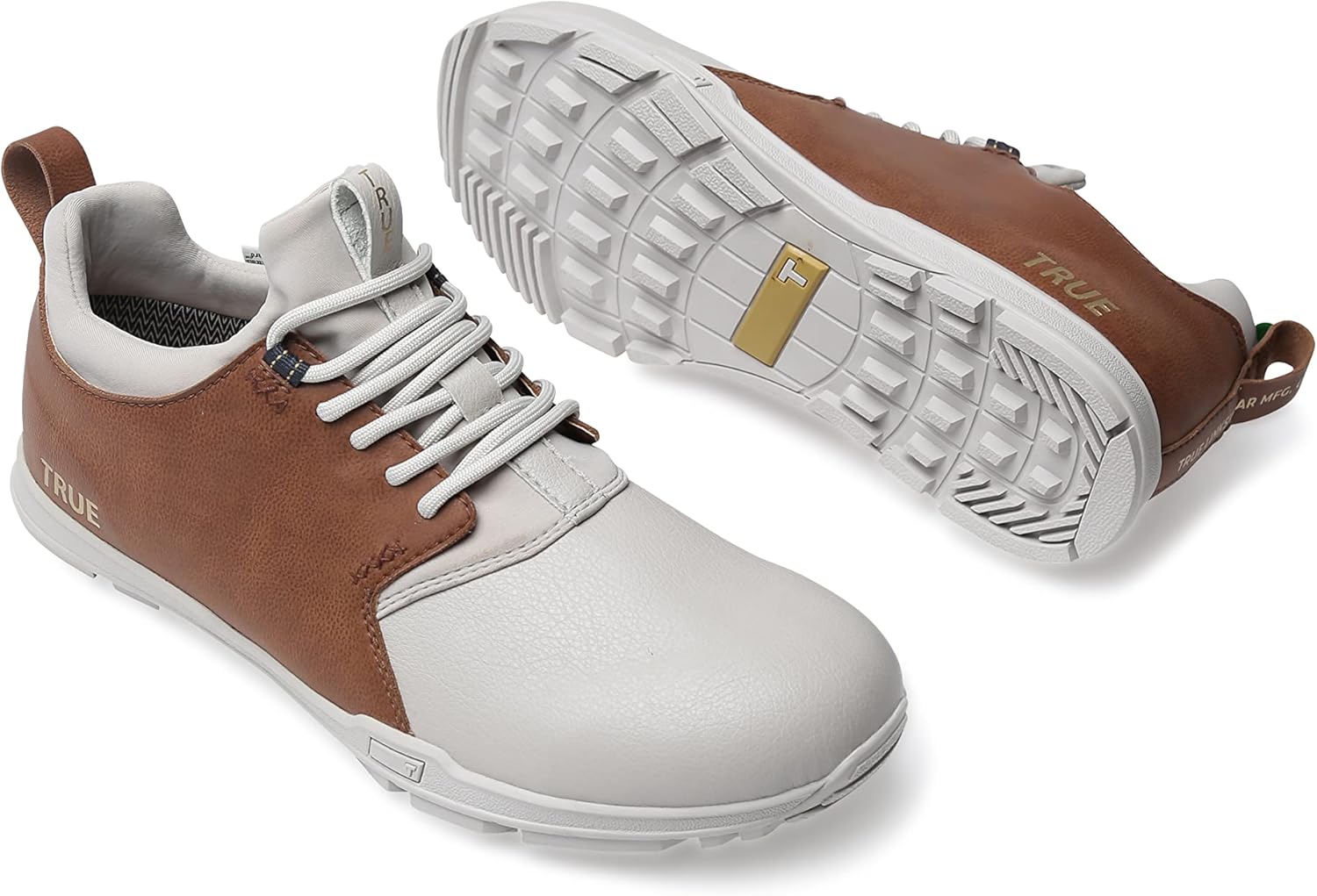 Soft White/Brown Golf Shoes M21479