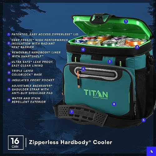Titan Deep Freeze Cooler - Zipperless Hardbody Cooler G87894