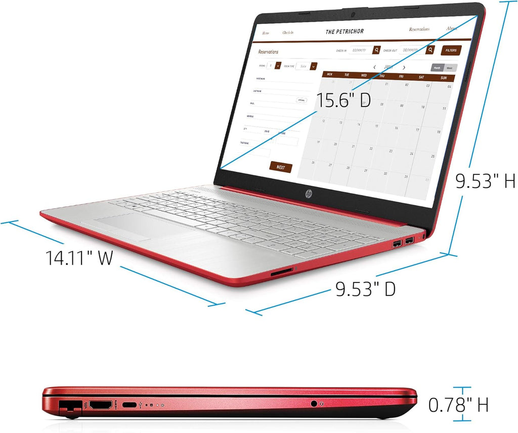 15.6in Laptop Intel Pentium Quad-Core N5000 4GB RAM 500GB Hard Drive Windows 10 S Renewed X7689