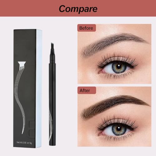 2Pcs Microblading Eyebrow Pen 4 Fork Tip Y57368
