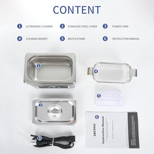 800ml 40kHz Digital Ultrasonic Cleaner Y99386