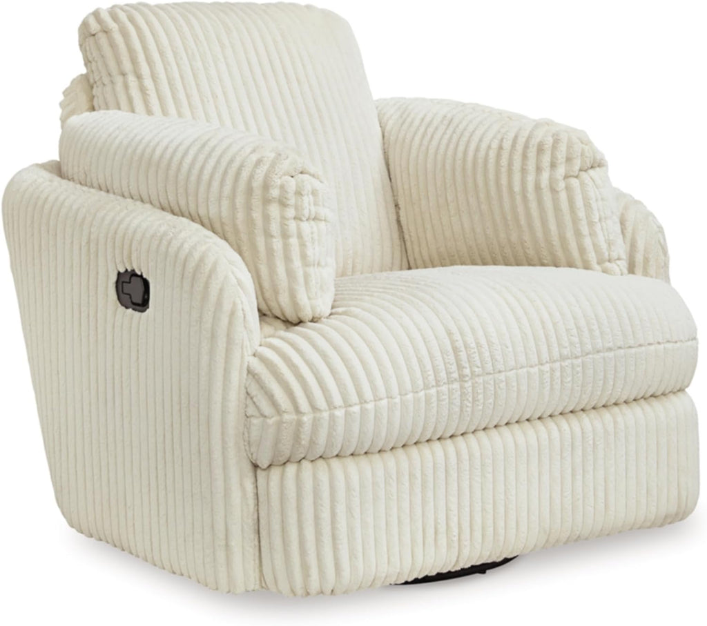 White Swivel Glider Recliner Y70612