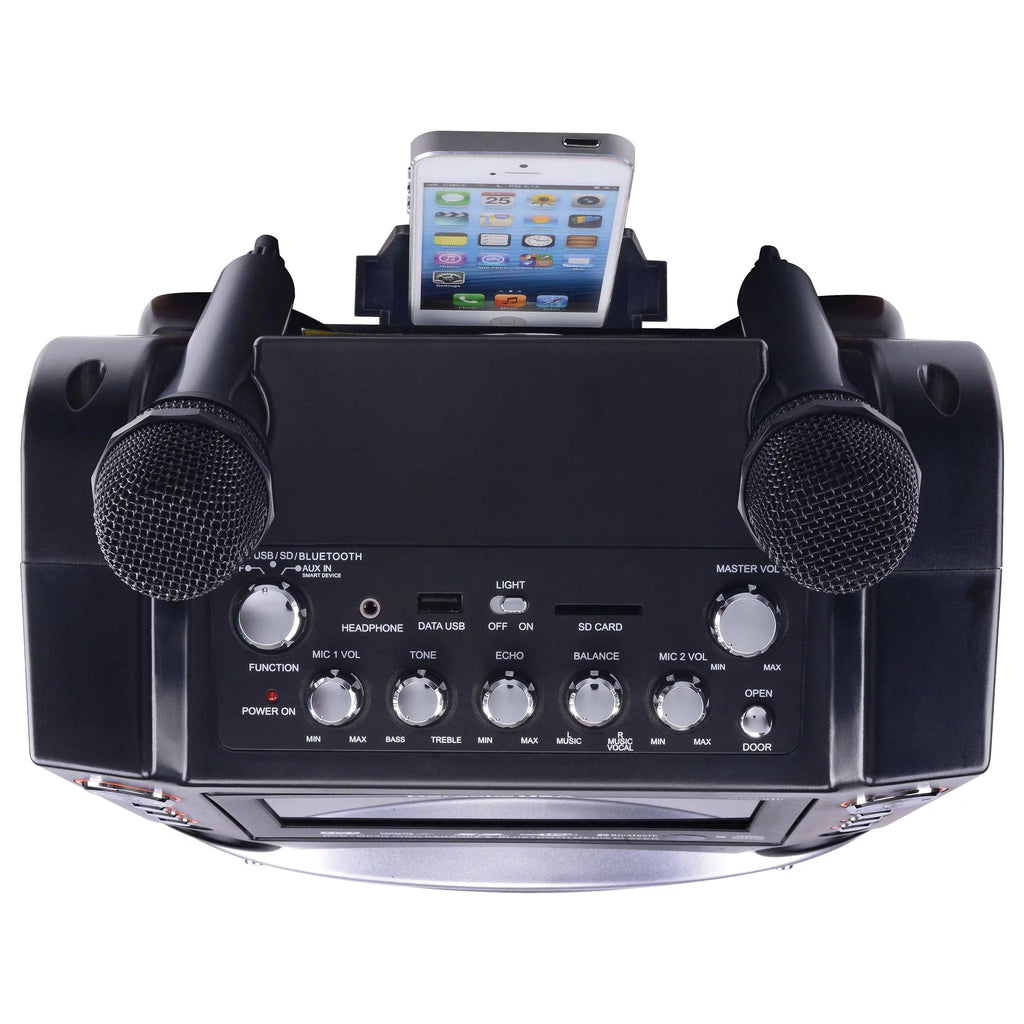 35-Watt Karaoke System with 7" TFT Digital Color Screen, 2 Microphones R3914