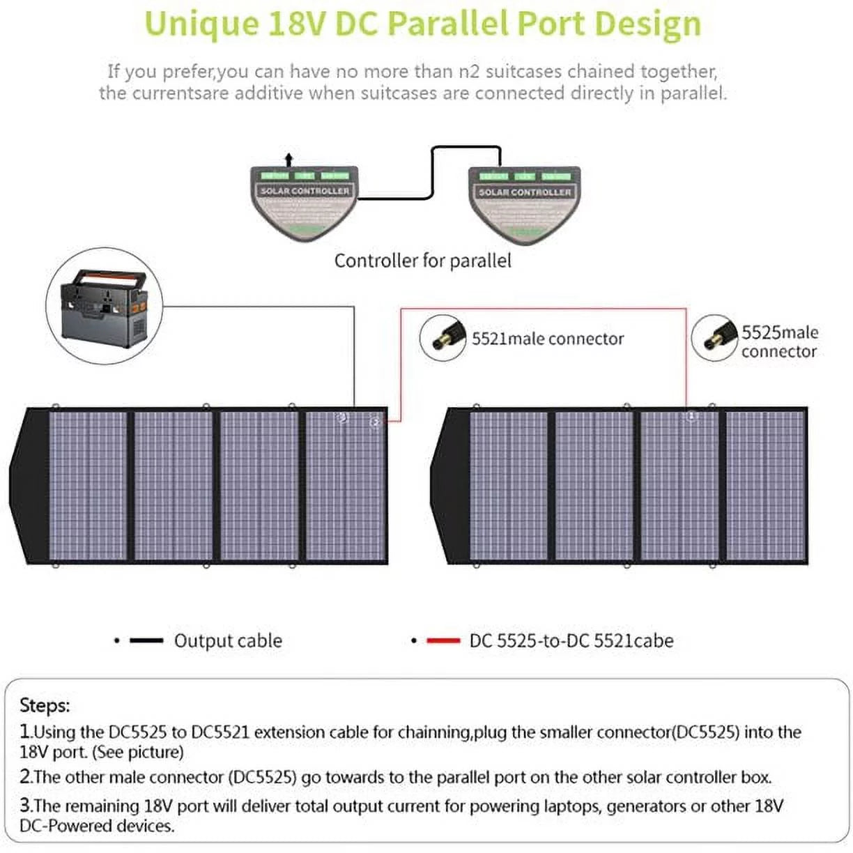 700W 606Wh Portable Power Station with 140W Foldable Solar Panel J174390