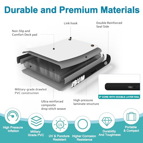 Inflatable Floating Dock Platform with None-Slip Surface E377