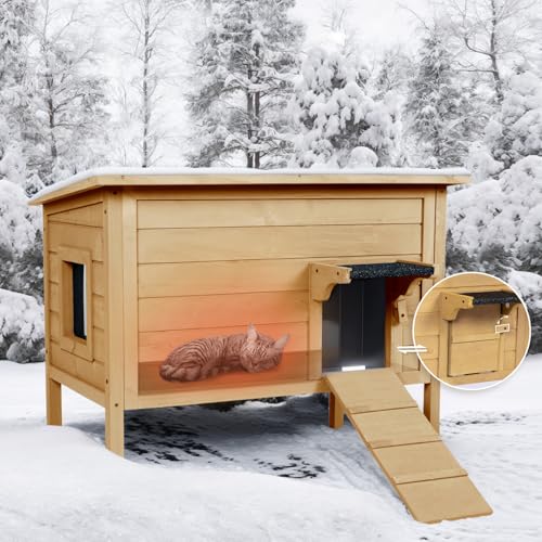 Large Grey Wooden Outdoor Cat House Z44162