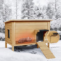 Large Grey Wooden Outdoor Cat House Z44162