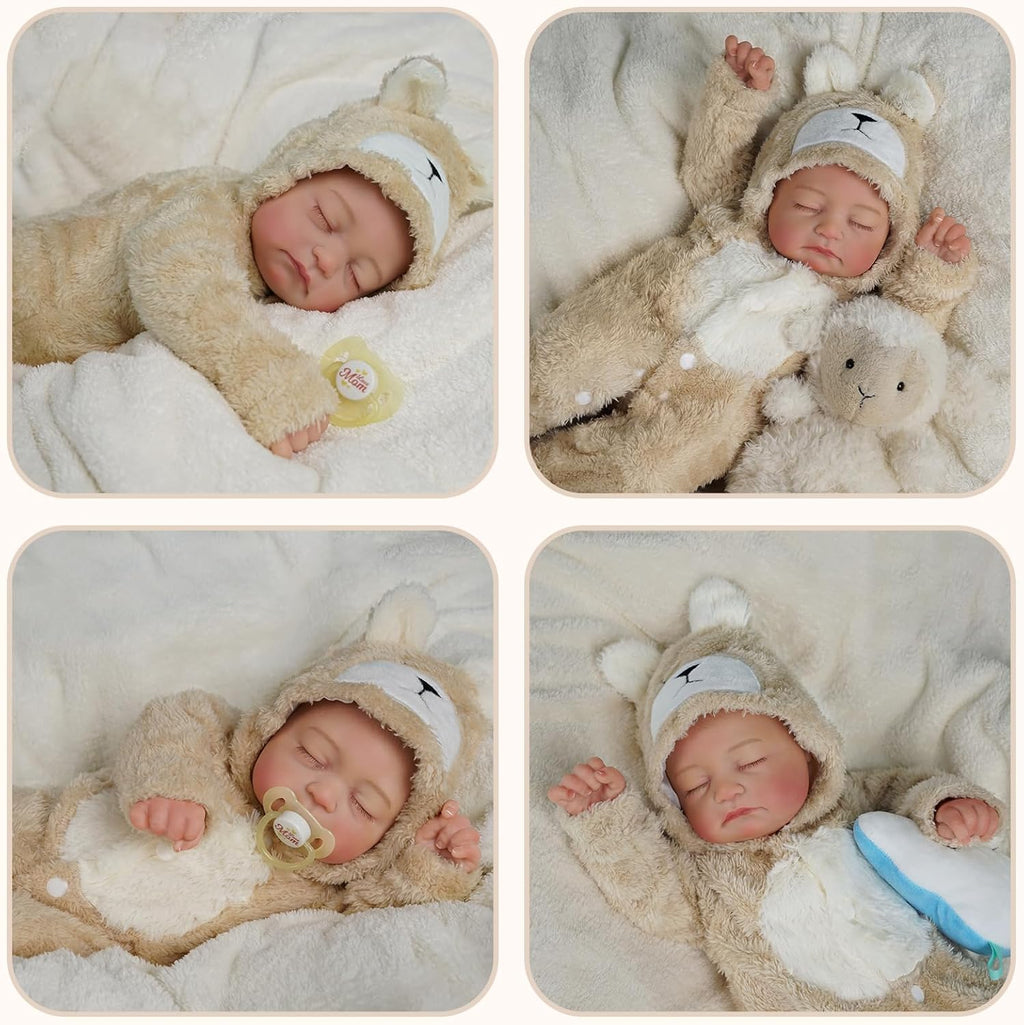 20 inch Soft Body Realistic Newborn Baby Dolls with Feeding Kit & Clothes Accessories L14988