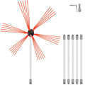 20ft 6 Rods Rotary Chimney Brush Kit T78055