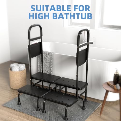 2 Step Stool with Handle Non-Skid Platform LED Light Q186