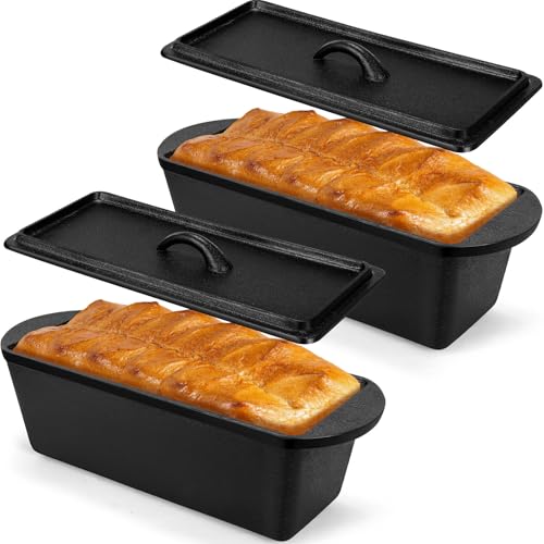 Cast Iron Bread Loaf Pan with Lid 13 x 5 x 4 Inches X3642