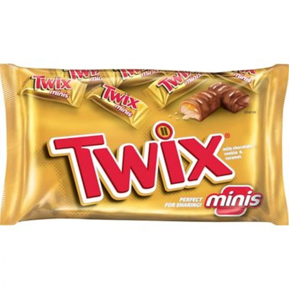 Twix Caramel Minis Chocolate Cookie Bar Candy Bag (Pack of 2) S88250