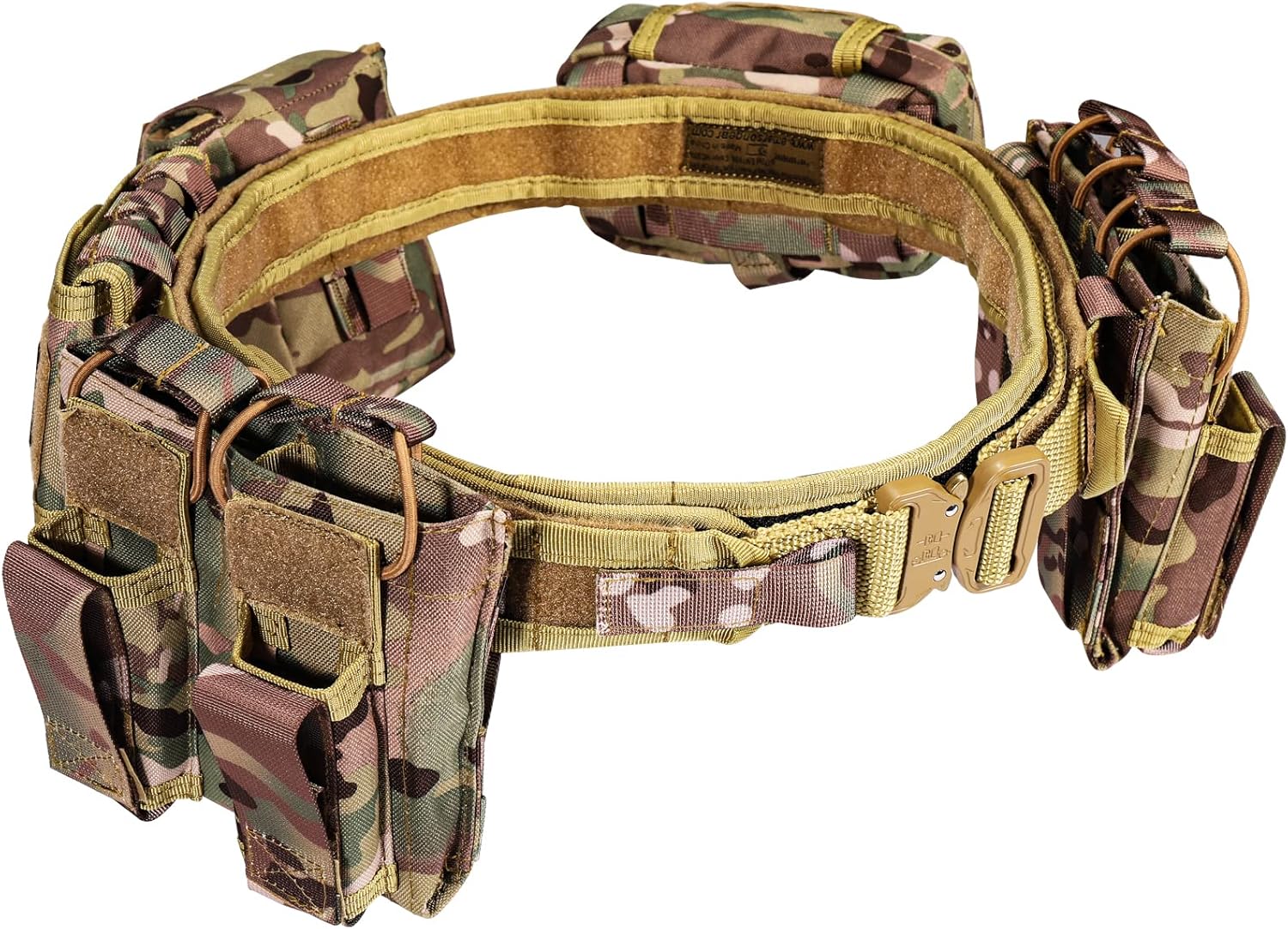 7 in 1 Tactical Modular Duty Belt Set with Pouches H734