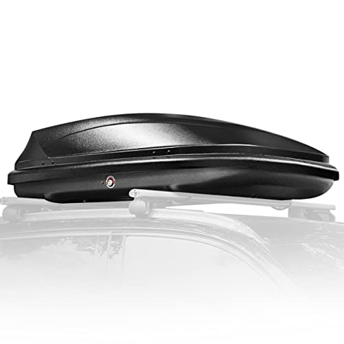 Hard Shell Roof Top Cargo Carrier, 53 x 34 x 15 Inches, 110 Pounds, 11 Cubic Feet, Glossy Black U9744