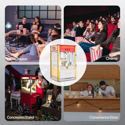 Red 16 Ounce Countertop Popcorn Machine J20000
