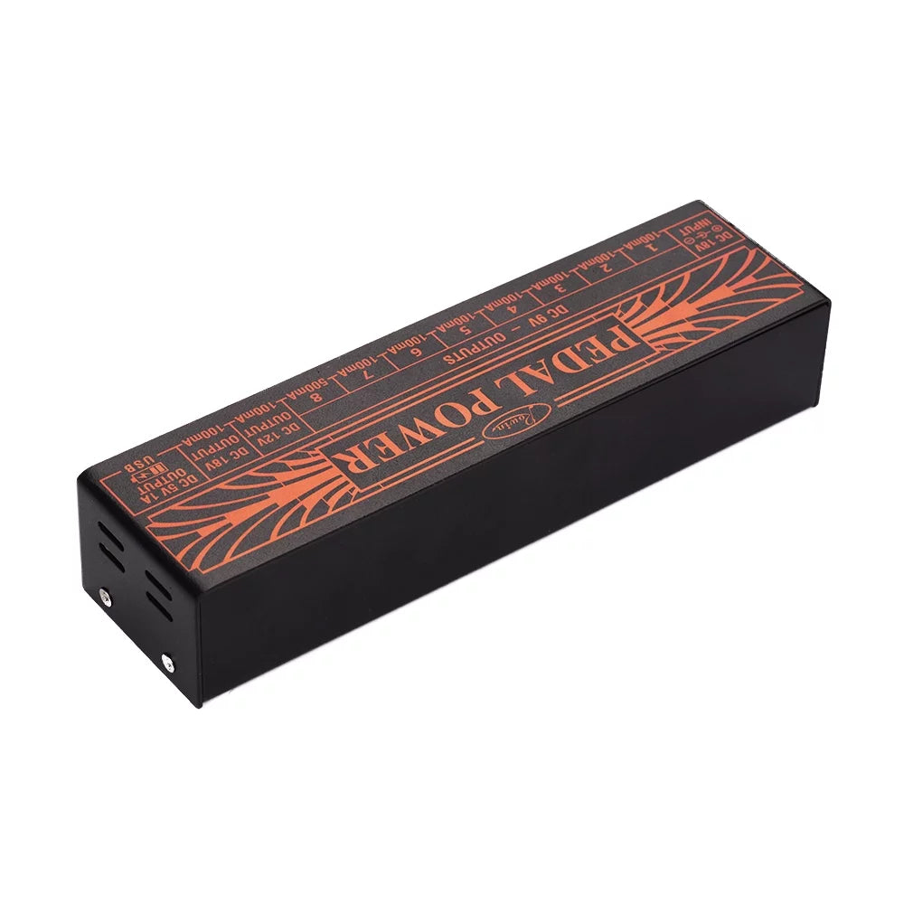 Compact Size Guitar Effect Power Supply Station 10 Isolated DC Outputs for 9V 18V Guitar Effects with 5V USB Output M608698