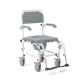Aluminum Shower Commode Transport Chair, 275 lbs. Capacity F984