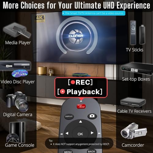 4K Video Recorder with HDMI Capture DVR N258