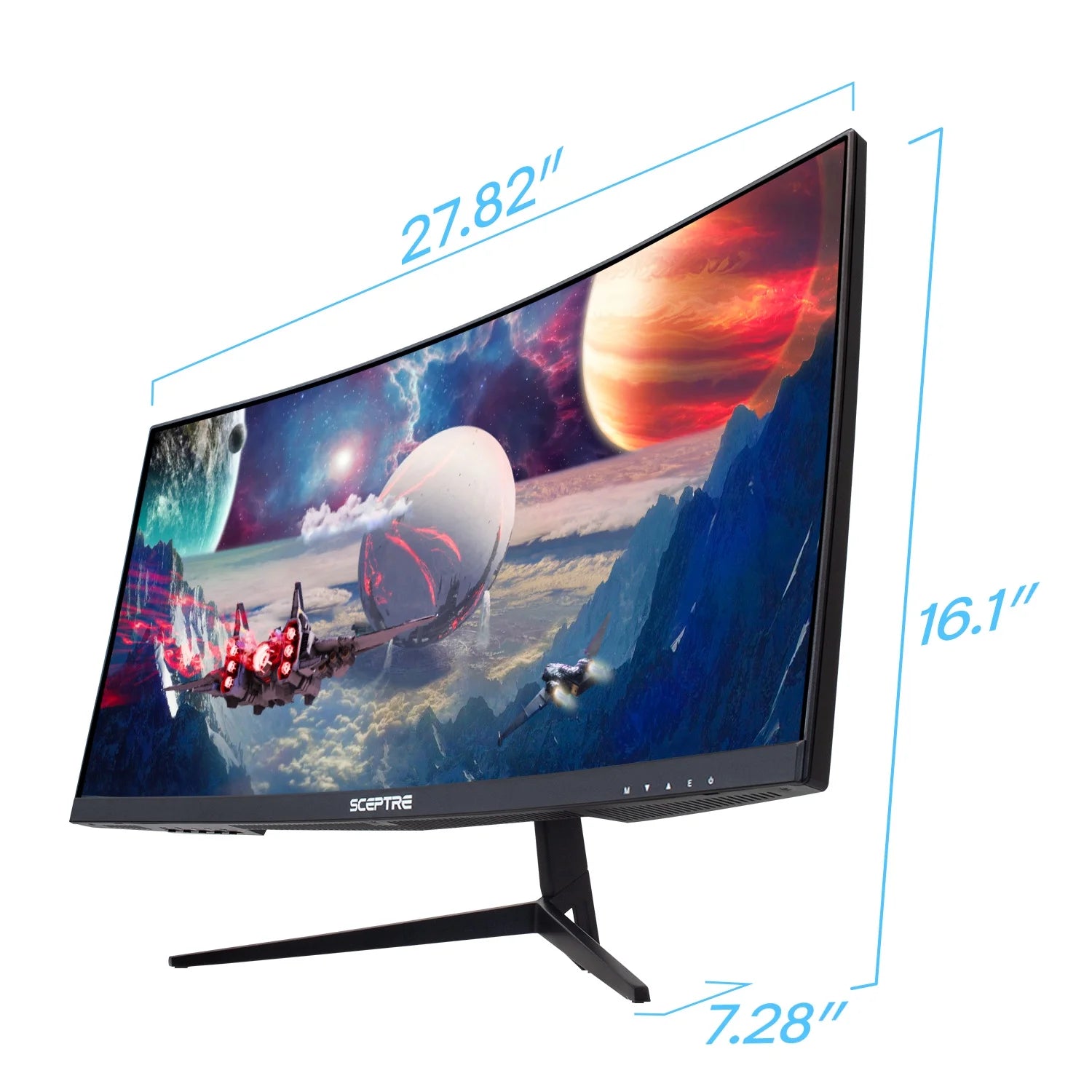 30" Curved VA LED Monitor 2560 x 1080 200 Hz Black C700346
