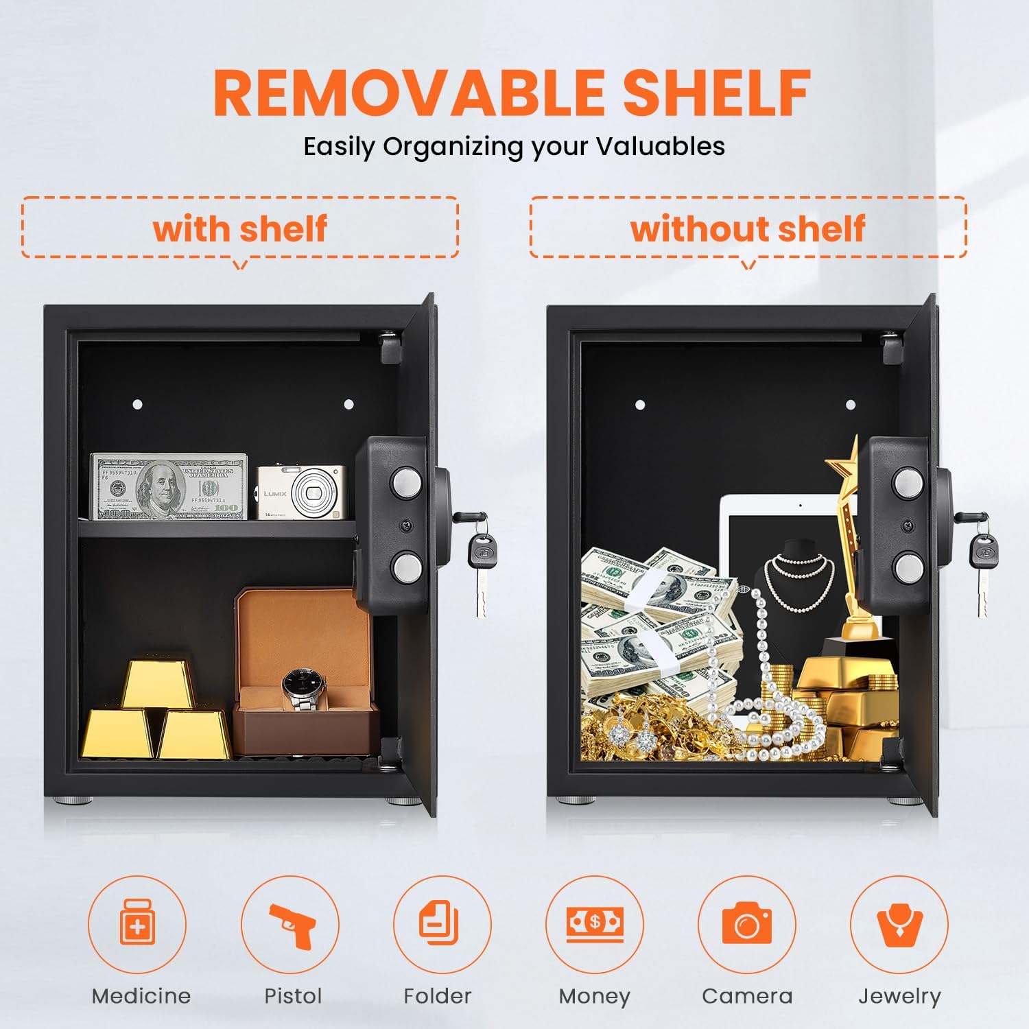 2.3 Cub Fireproof Safe with Digital Keypad N335