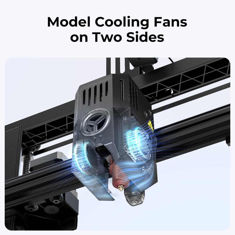 3D Printer with 500mm/s Max Printing Speed, 60W Ceramic Heater Hotend, X-axis Linear Rail Y383